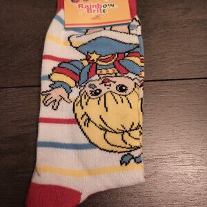 RAINBOW BRITE CREW SOCKS SIZE 6 1/2 - 12